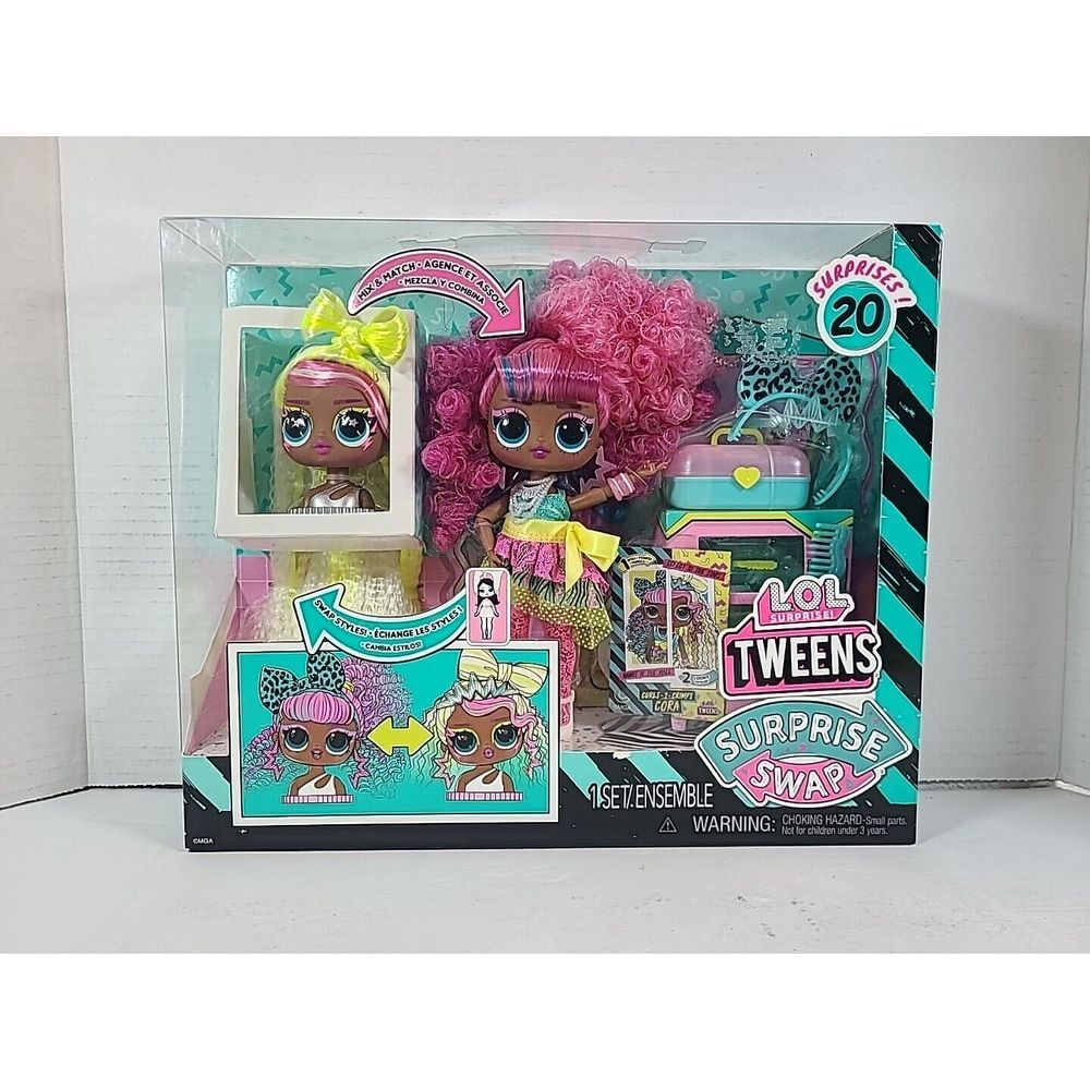 LOL Surprise Tweens Surprise Swap Curls 2 Crimps CORA 20 Surprise Sealed Box